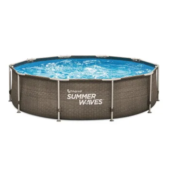 Okrugli bazen sa metalnim ramom 305x76cm Summer Waves Rattan + Filter pumpa RX330-1 Okrugli bazen sa metalnim ramom 305x76cm Summer Waves Rattan + Filter pumpa RX330-1